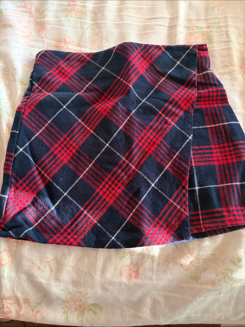 OshKosh B'gosh Red and Navy Plaid Skirt